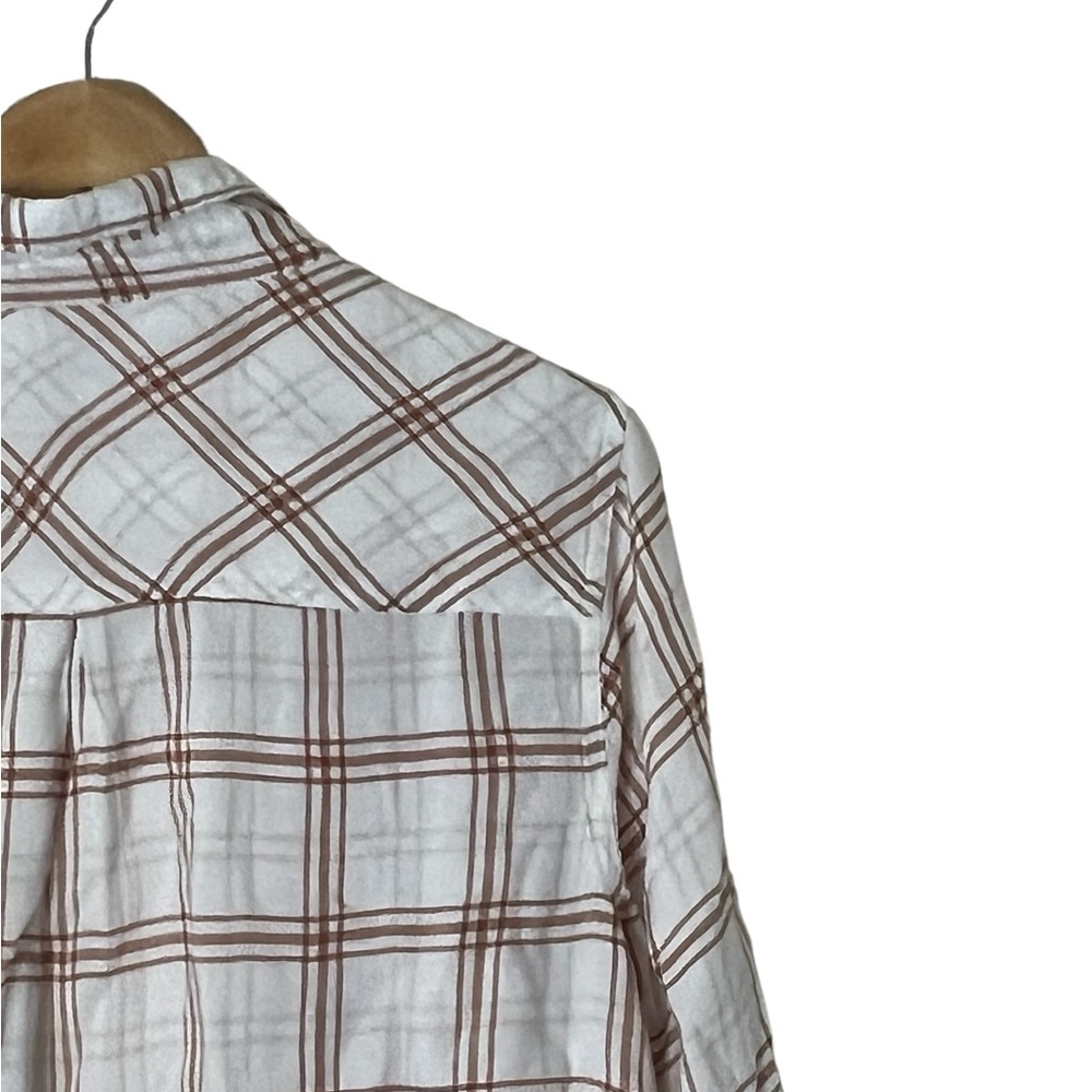 Lucky Brand | Plaid lightweight long sleeve button down shirt size large - Picture 8 of 11